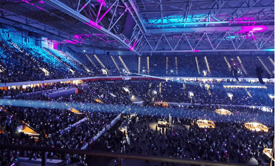 Capaciteit van arena's in Nederland