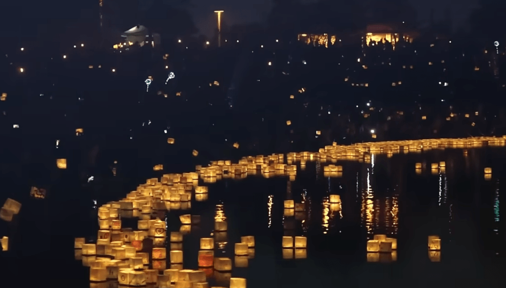 Duizenden Lichtjes op het Water — Het Water Lantern Festival Brussel Komt Eraan